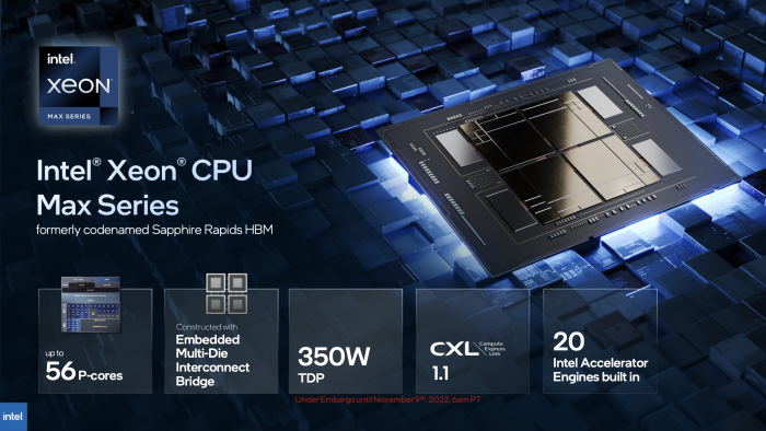 Intels Max Series Chips sollen im Q1 2023 verf&uuml;gbar sein.